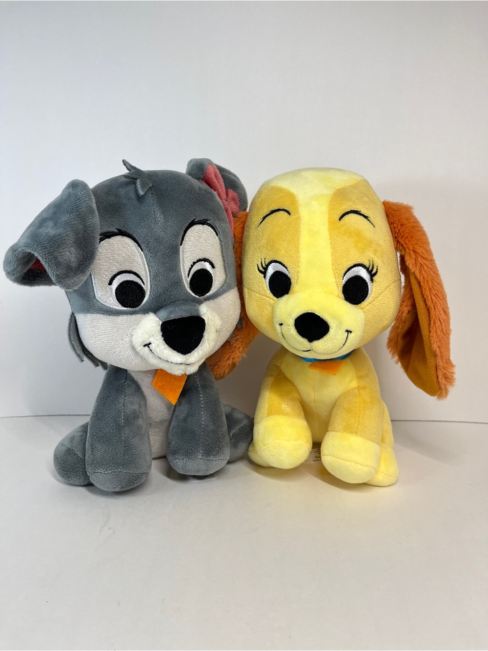 Disney Lady And The Tramp Dog Plush Set Cute Baby Animation 8" Puppy Stuffed Toy